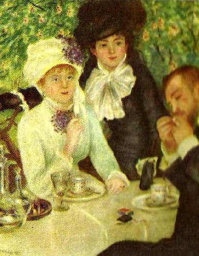 Pierre-Auguste Renoir efter lunchen France oil painting art
